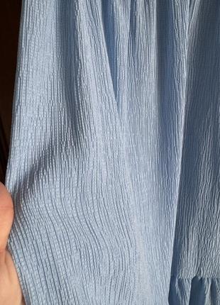 Жіноче плаття в ніжно голубому кольорі3 фото