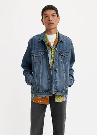 Мужская джинсовая куртка levi's1 фото