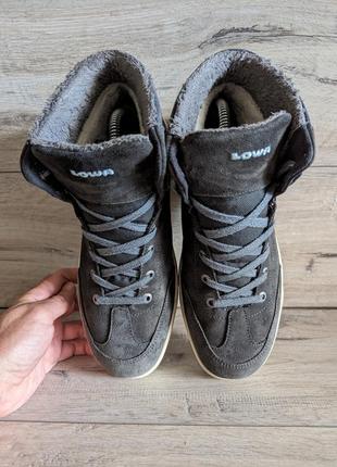 Зимние женские замшевые ботинки б/у лова lowa gore-tex 41 р 26.5 см3 фото