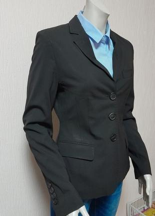 Бомбовый пиджак коричневого цвета из шерсти rene lezard, оригинал, молниеносная отправка5 фото