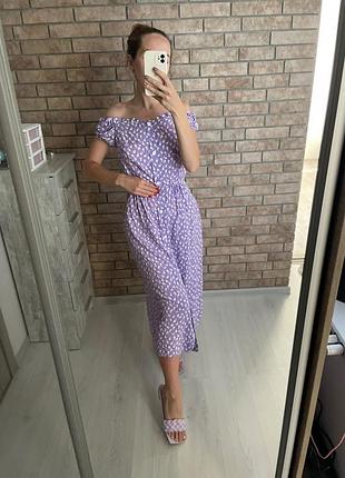 Сукня бузкова міді2 фото