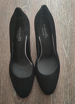 Туфлі minelli. натуральна замша