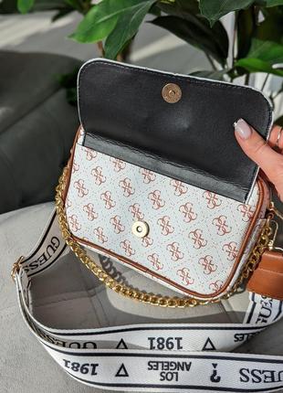 Сумочка guess кросс-боди с наружным карманом10 фото