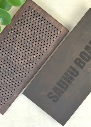 Динамическая анатомическая доска садху с гравировкой "sadhu board" для новичков с шагом 10 мм jb-56