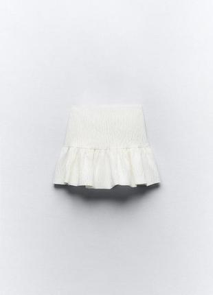 Объемная глитерная юбка-шорты5 фото
