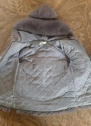 Курточка-шубка зимова 140 см, 8-9 років3 фото