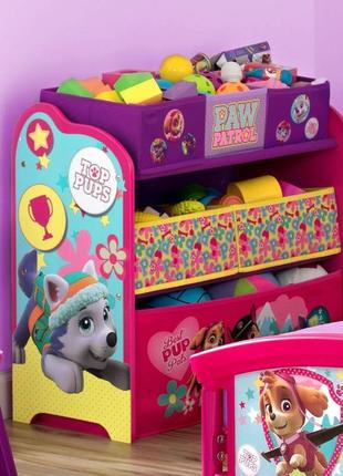 Органайзер із кошиками для дитячих іграшок щенячий патруль paw patrol.