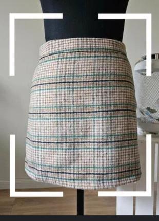 Тепла спідниця  в клітинку великого розміру primark