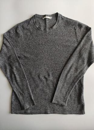 Джемпер jack&jones jprstory knit crew neck noose р. l черно-серый меланж