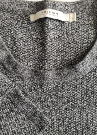 Джемпер jack&jones jprstory knit crew neck noose р. l чорно-сірий меланж5 фото