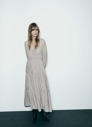 Zara -60% 💛 сукня етно вишита розкішна котон стильна s, м, l4 фото