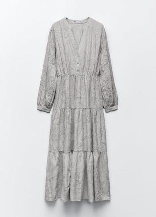 Zara -60% 💛 сукня етно вишита розкішна котон стильна s, м, l2 фото