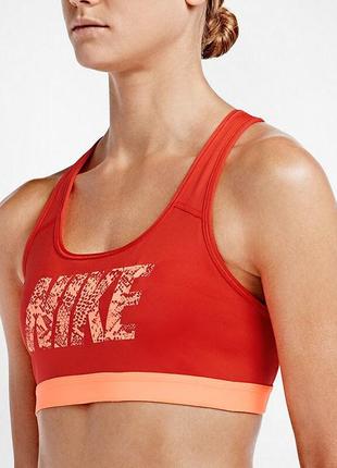 Спортивний топ бра nike pro classic logo women's dri fit sports bra1 фото