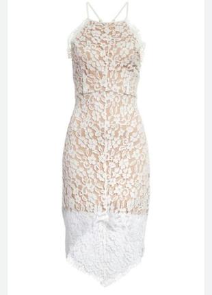 Асиметрична сукня мереживо2 фото