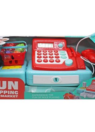 Кассовый аппарат с продуктами "mini cashier" (красный)