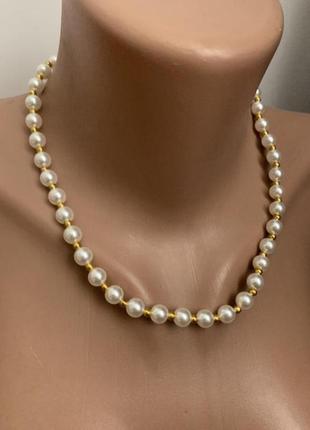 Буси жемчуг елегантна імітація перлового кольє з намистинки для жінок4 фото
