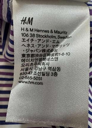 Рубашка h&m, sweden, 100% хлопок, m. новая!8 фото