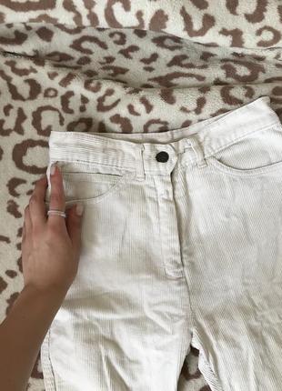 Трендовые вельветовые джинсы на высокой посадке mom прямые1 фото