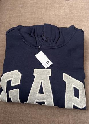 Худі  gap logo fleece hoodie tapestry navy 5109815213 фото