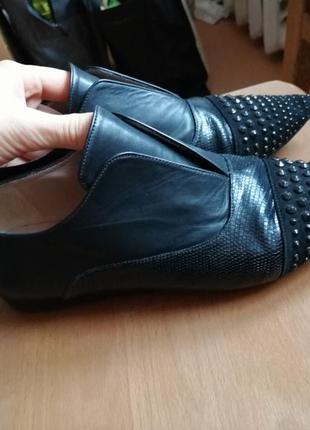 Лоферы черные туфли pura lopez3 фото