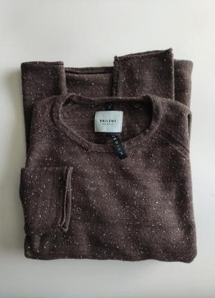 Пуловер чоловічий vailent roll neck р. m коричневий букле2 фото