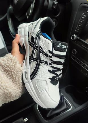 Кросівки asics gel kahana 8 білі з чорним (жіночі/чоловічі)