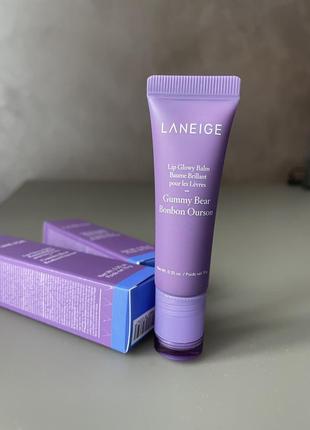 Бальзам-блиск для губ laneige lip glowy balm berry, gummy bear