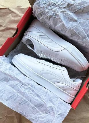 Білі кросівки, кеди puma white, чоловічі10 фото