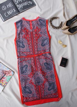 Брендова шовковиста сукня актуальний принт платочний від oasis3 фото