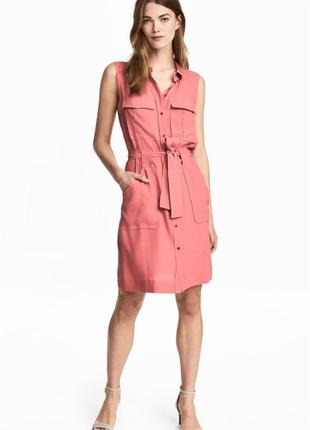 Рожеве плаття-сорочка hm 3