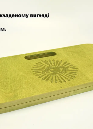 Дошка садху із цвяхами для спини з ручкою з кроком 15 мм sadhu board в оливковому кольорі jbl-028 фото