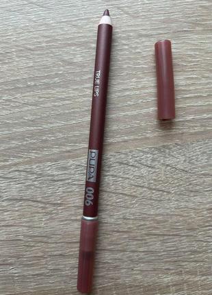 Олівець для губ pupa true lips #006 brown red2 фото