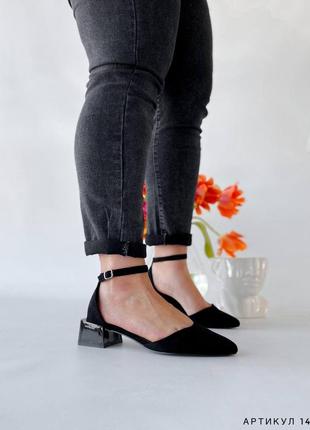 Жіночі туфлі з ремінцем7 фото