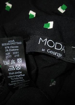 Сукня в принт із віскозного трикотажу на запах moda at george5 фото
