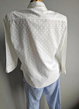 Блуза із 100% бавовни з вишивкою плюмети*3 фото