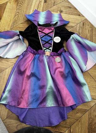 Дитяче плаття, плаття на хелловін відьмочки, чарівниці3 фото
