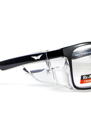 Спортивная оправа под диоптрии global vision rx-t сrystal black (rx-able) (clear) прозрачные