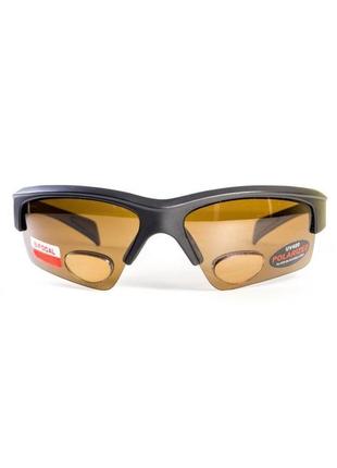Окуляри біфокальні поляризаційні bluwater bifocal-2 (+3.0) polarized (brown) (коричнева біфокальна лінза з діоптріями)2 фото