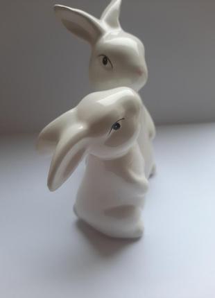 Кролики. кераміка.3 фото