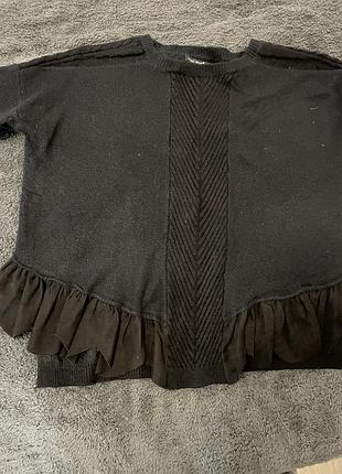 Светр чорний, комбінований