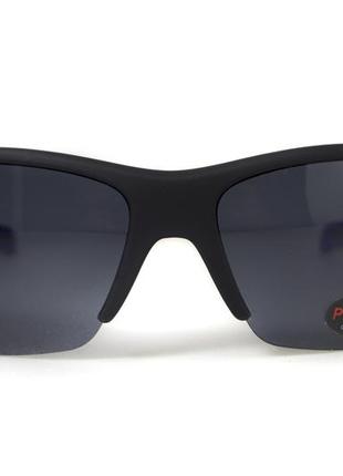 Очки поляризационные bluwater daytona-2 polarized (gray) серые в черно-синей оправе3 фото