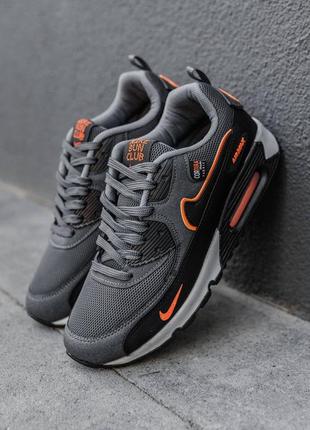 Nike air max 90 sun club grey orange.2 фото