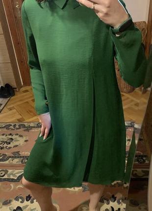 Шифонове зелене плаття2 фото