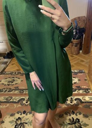 Шифонове зелене плаття