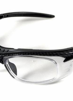 Спортивна оправа під діоптрії окуляри global vision rx-carbon (clear) rx-able, прозорі1 фото