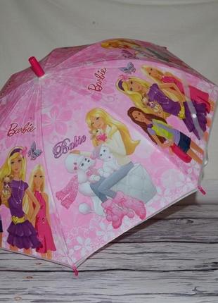 Зонтик зонт детский с яркими героями матовый яркий и весёлый barbie барби