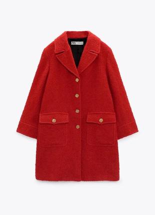 Zara пальто з натуральною шерстю.