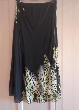 Неймовірна подвійна шифонова спідниця великого розміру від dalida paris.