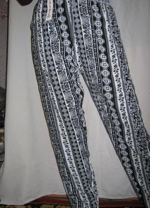 Летние брюки женские fashion desigi размер xl/xxl (46-48)1 фото