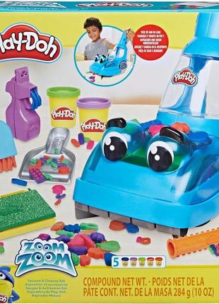 Игровой набор пылесос play-doh zoom zoom vacuum and cleanup toy